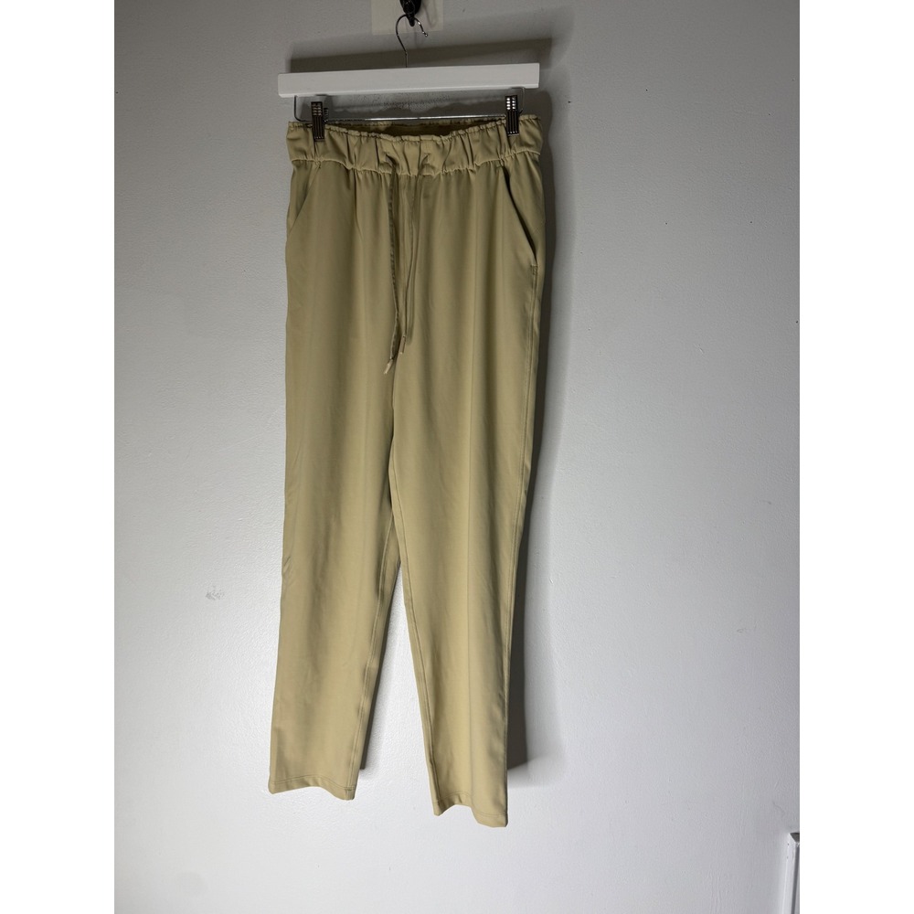 Lululemon On the Fly 7/8 Pant Luxtreme Khaki Tan Jogger Size 6